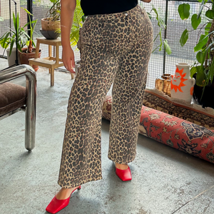 Never Fully Dressed Leopard Lucia Scallop Jean
